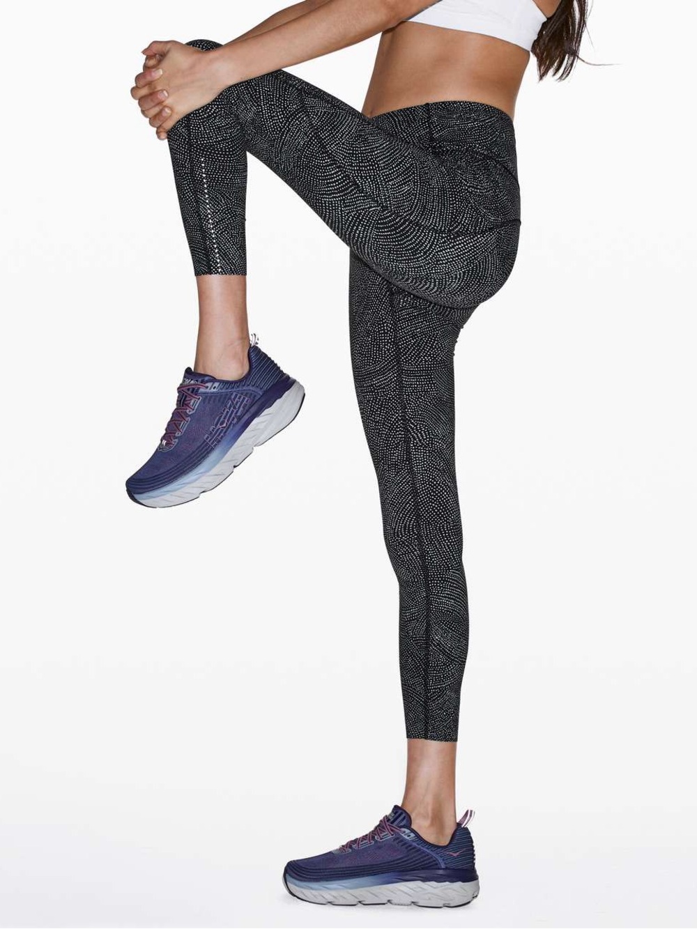 164. Lululemon Fast and Free Tight Legging  polka dot